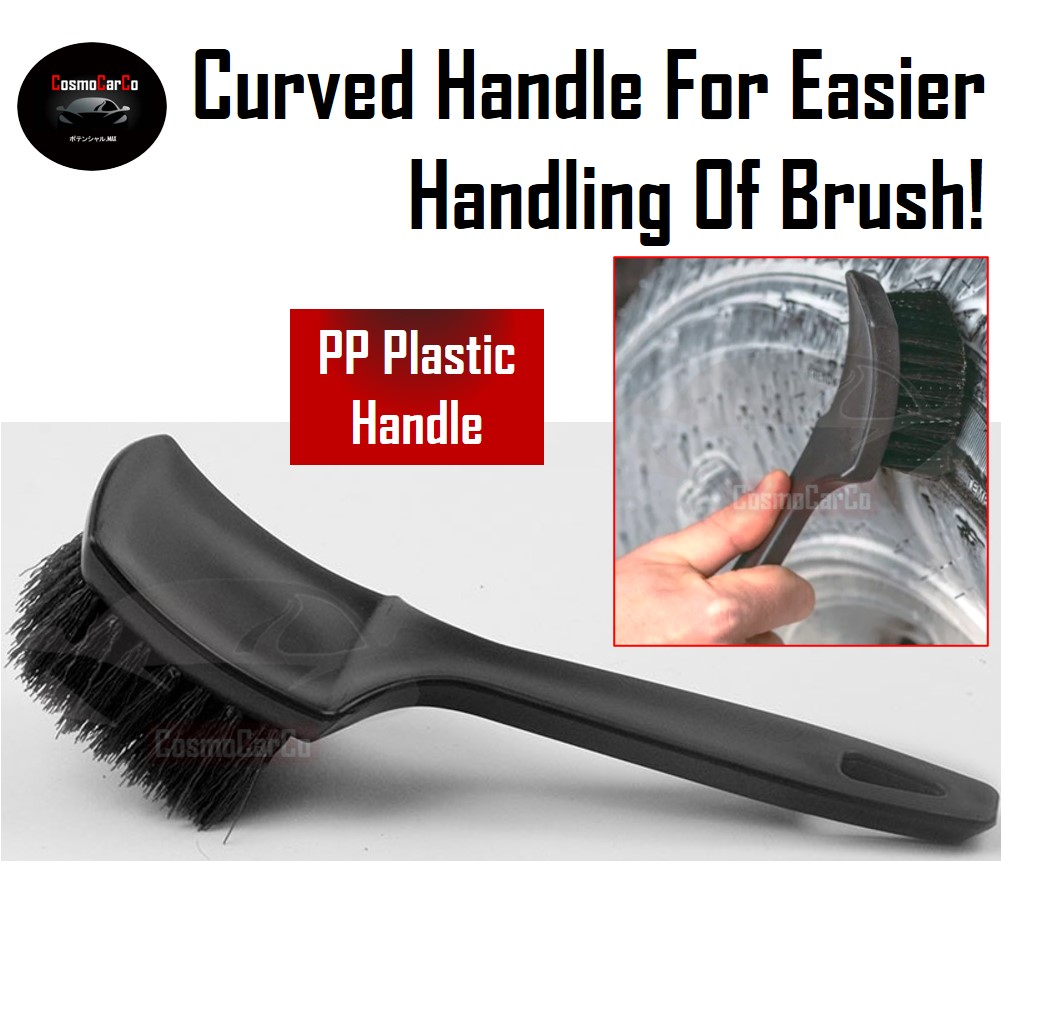 Car Wheel Brush Tire Scrubber Bristle Duster Tyre Rim  Scrub Cleaning Washing Long Handle Detailing Tool 