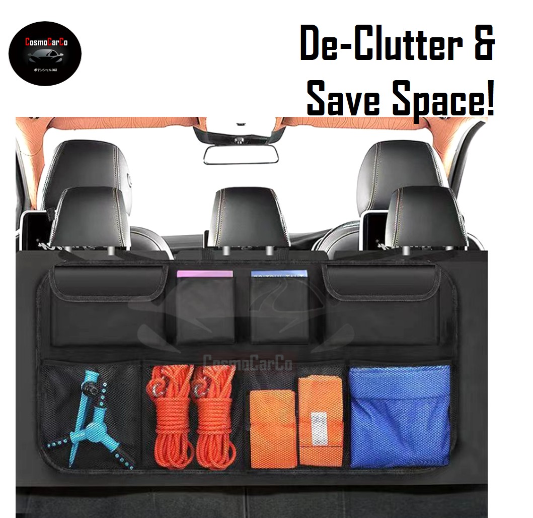 Car Back Seat Organiser Boot Hanging Storage Pouch Multi Pockets Trunk Bag Backseat 8-Pocket Holder