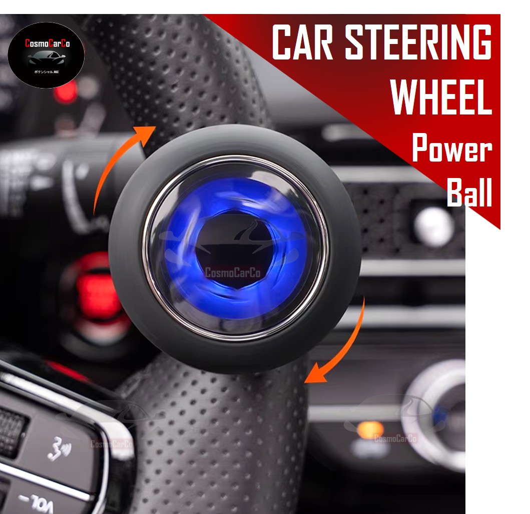 Car Steering Wheel Spinner Knob Power Ball One-Hand Rotating Bearing Booster Handle Driving Accessories