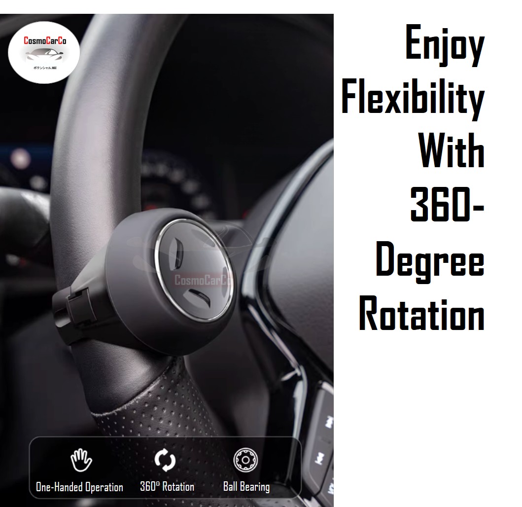 Car Steering Wheel Spinner Knob Power Ball One-Hand Rotating Bearing Booster Handle Driving Accessories