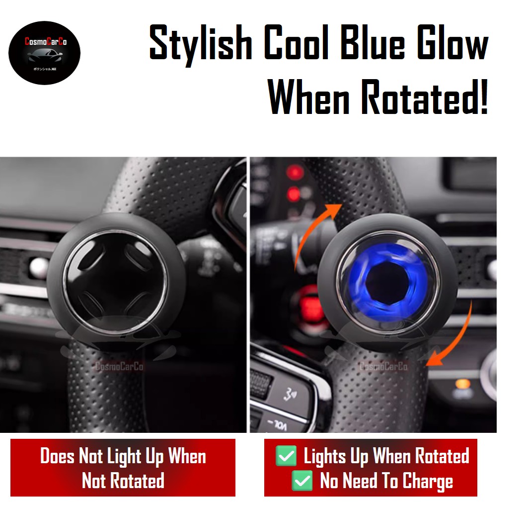 Car Steering Wheel Spinner Knob Power Ball One-Hand Rotating Bearing Booster Handle Driving Accessories