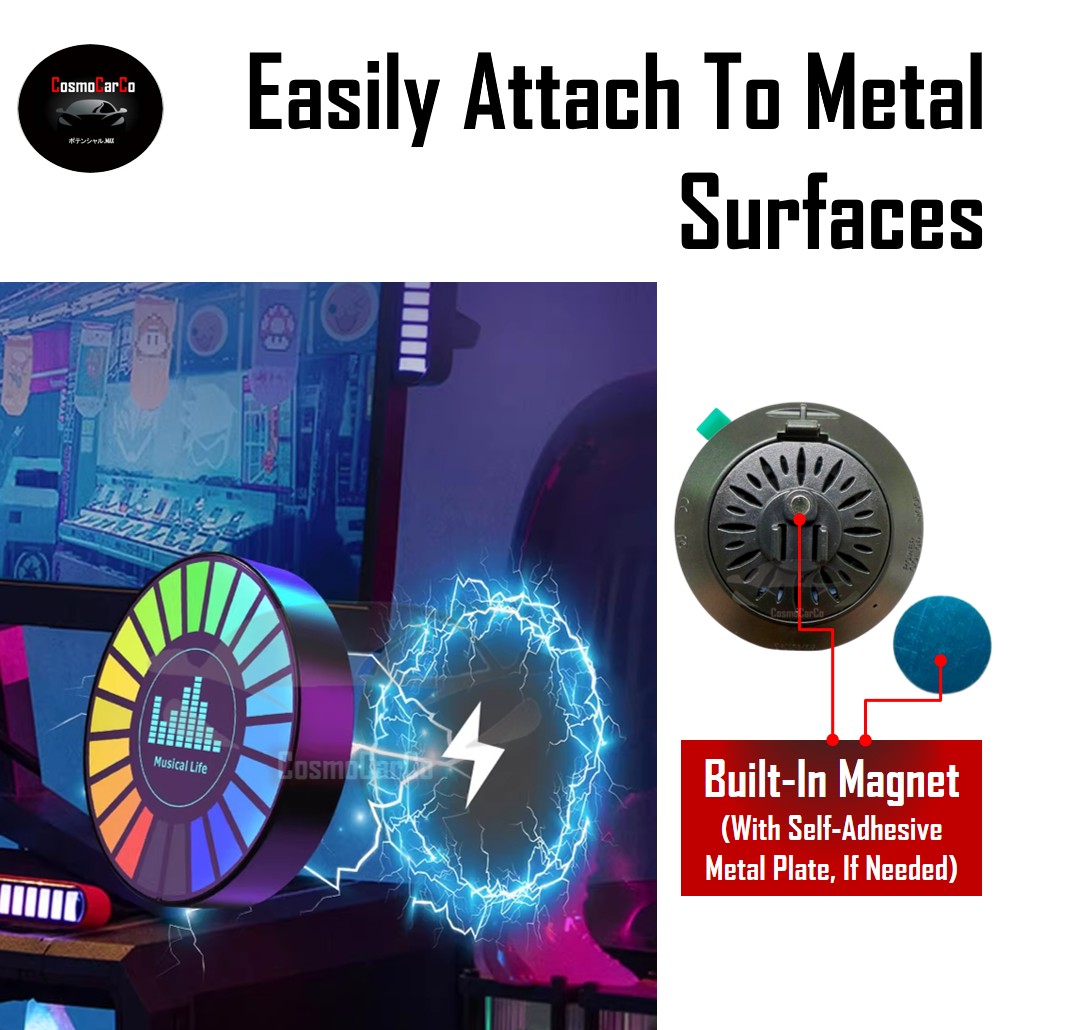 2Pcs Car Interior LED Light RGB Music Control Decoration Multi-Colour Atmosphere Neon Glow Lights USB-C