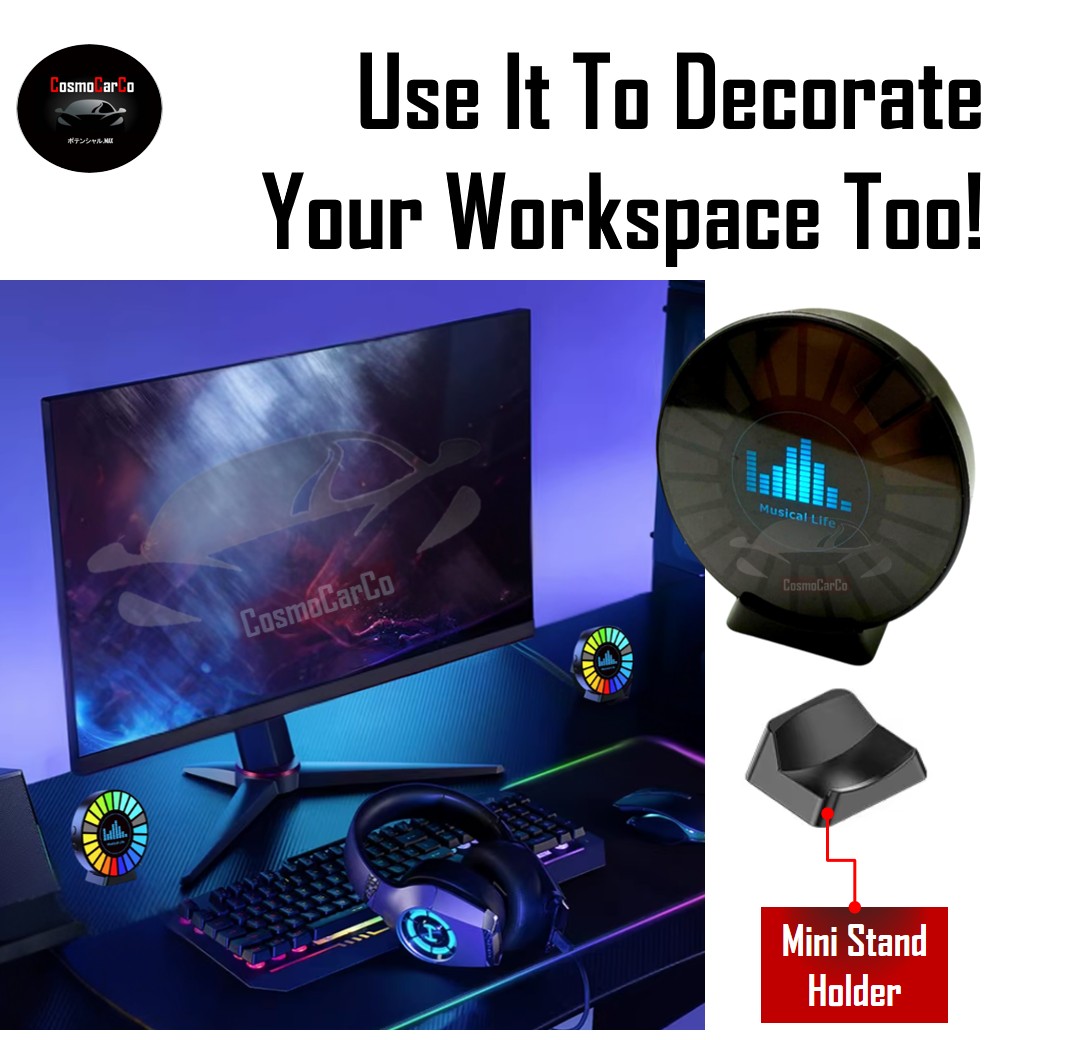 2Pcs Car Interior LED Light RGB Music Control Decoration Multi-Colour Atmosphere Neon Glow Lights USB-C