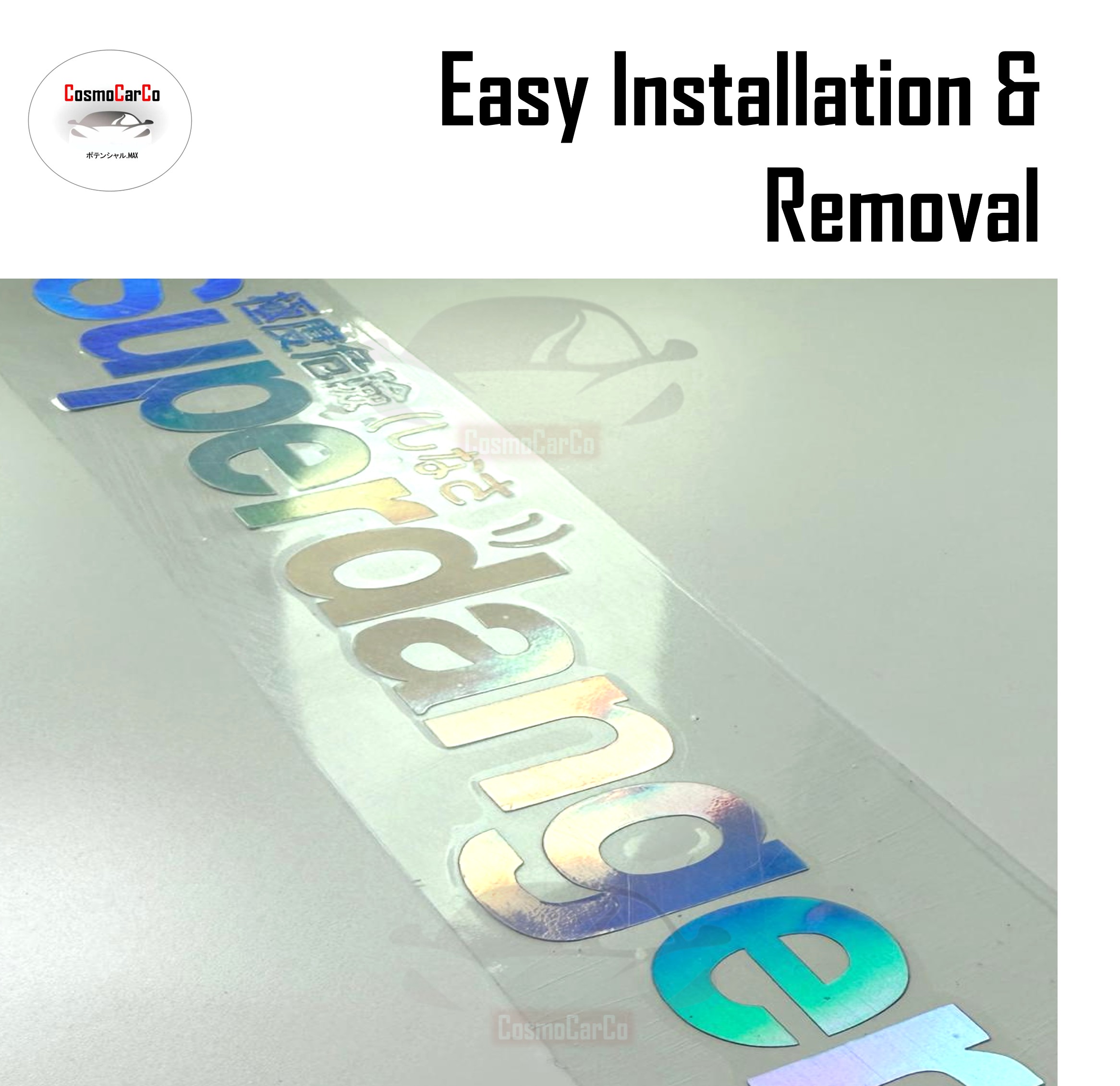 SUPERDANGER Car Body Sticker Decal Motorcycle Motorbike SHINY Holographic Window Stickers JDM