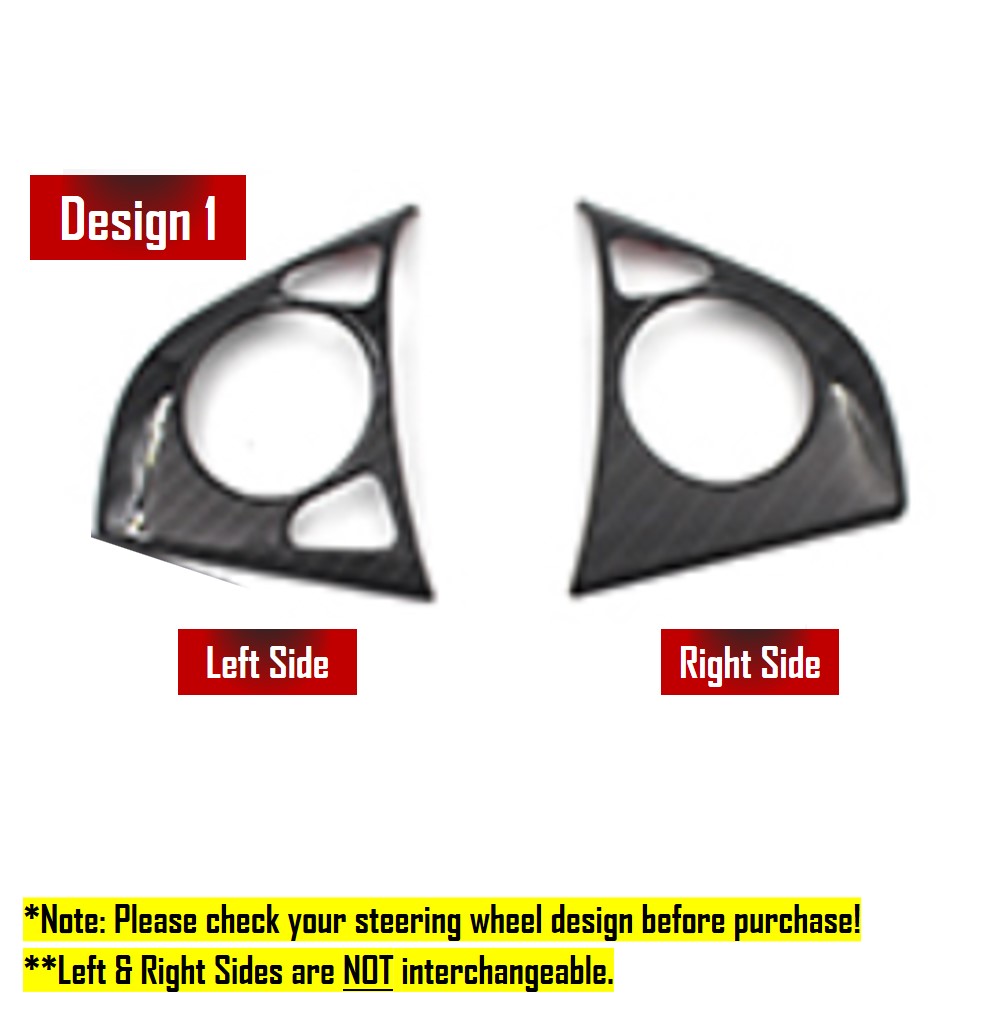 Honda Jazz/Fit, Shuttle & Vezel Steering Wheel Audio Cruise Control Panel Cover Carbon Fiber Trim Accessories For GK GK3 GK5 GP3 GP5 GK8 GK9 GP8 GP9 RU