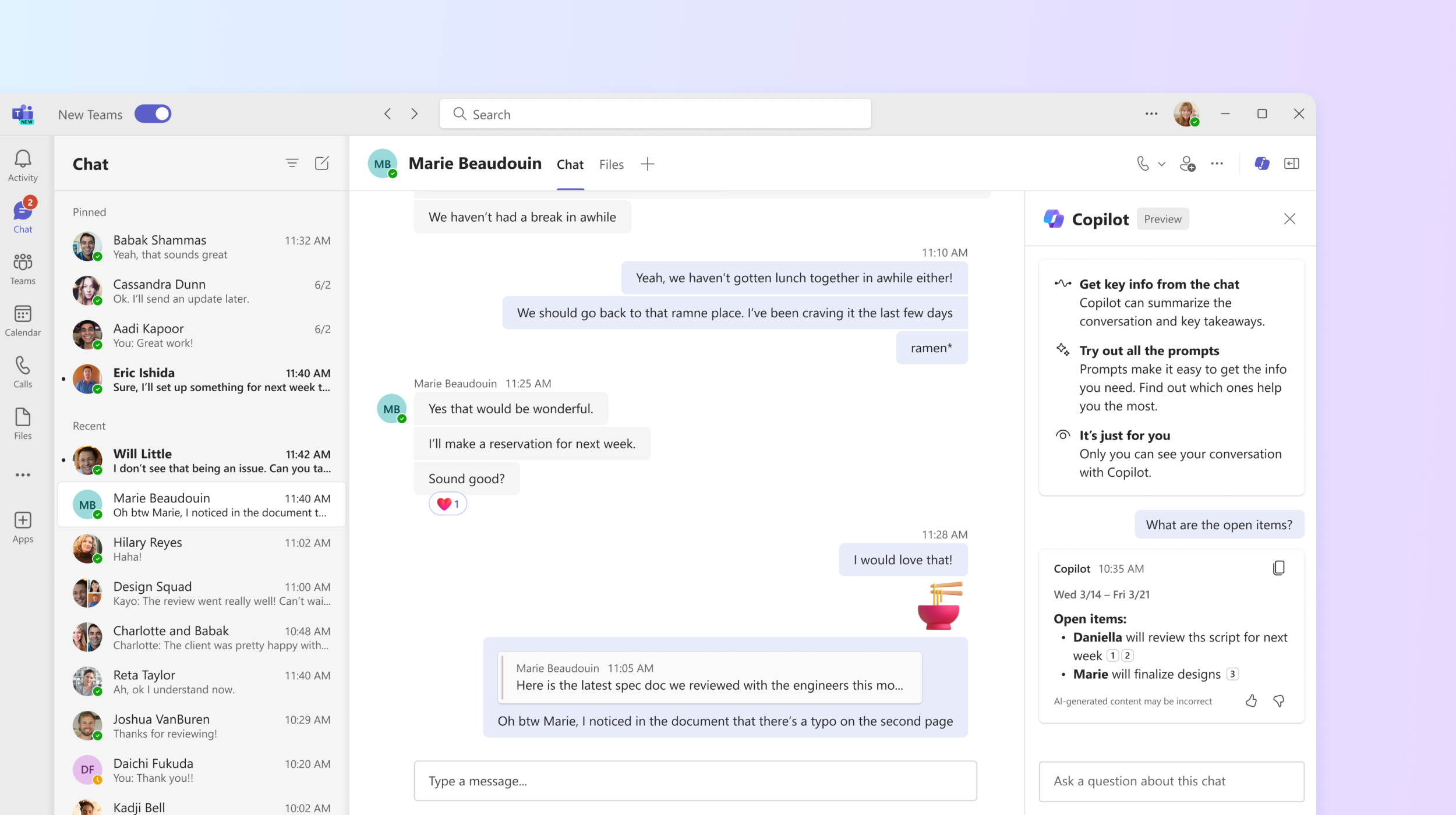 transitioning from microsoft 365 chat to copilot in teams