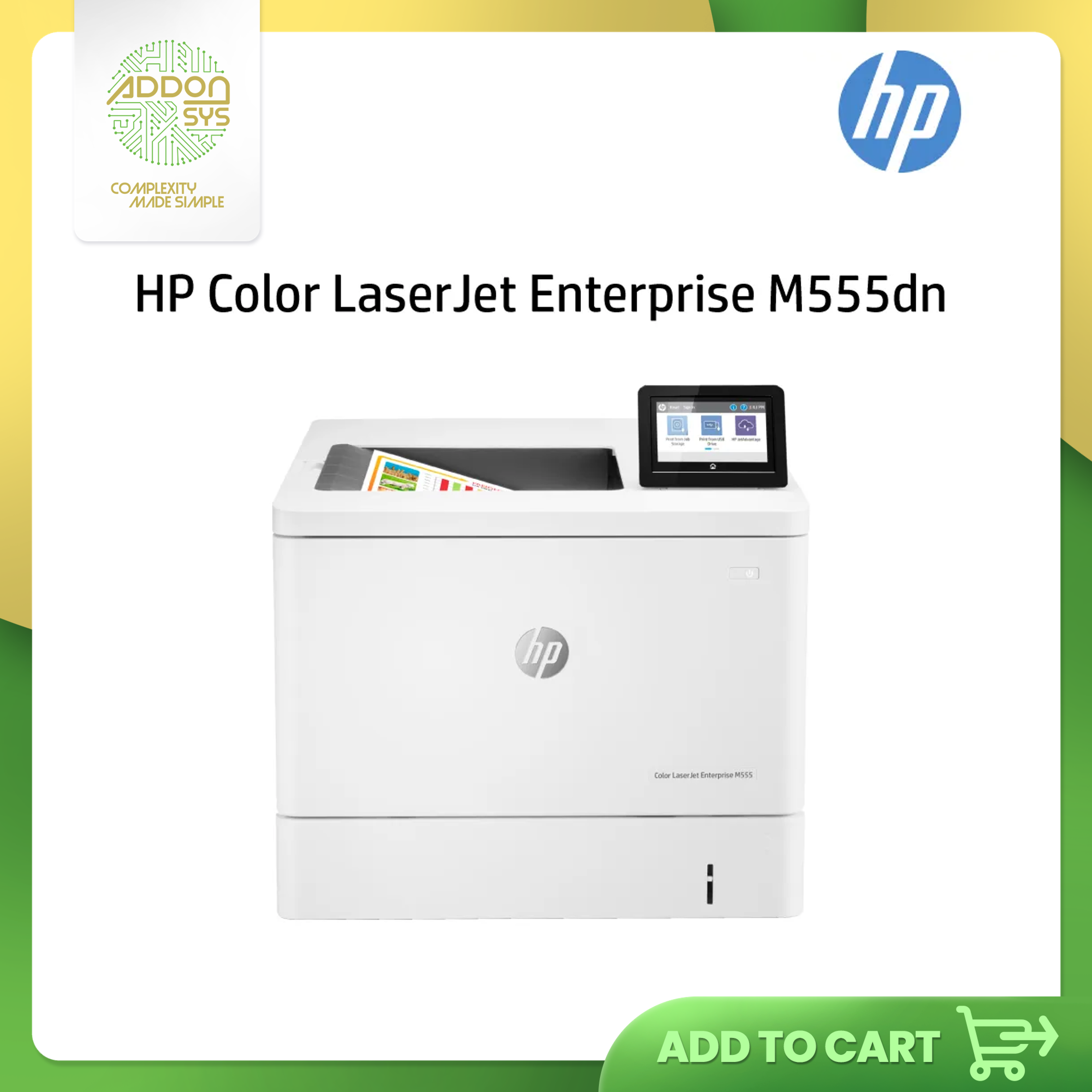 HP Color LaserJet ENT M555dn Desktop Laser Printer
