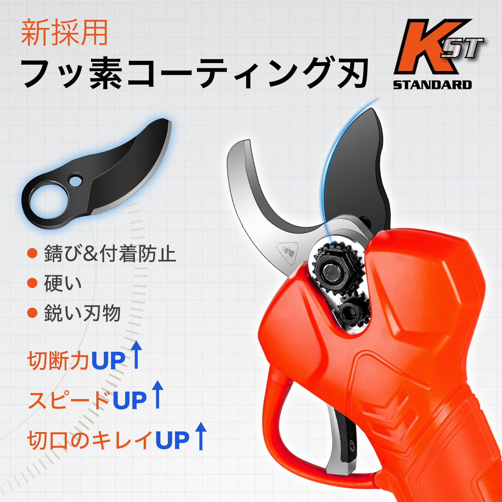 Kebtek電動剪定鋏の本体のみ 切断径32mm 品番B05532-BODY