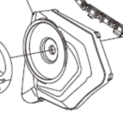 6インチチェーンソーのスプロケットカバー