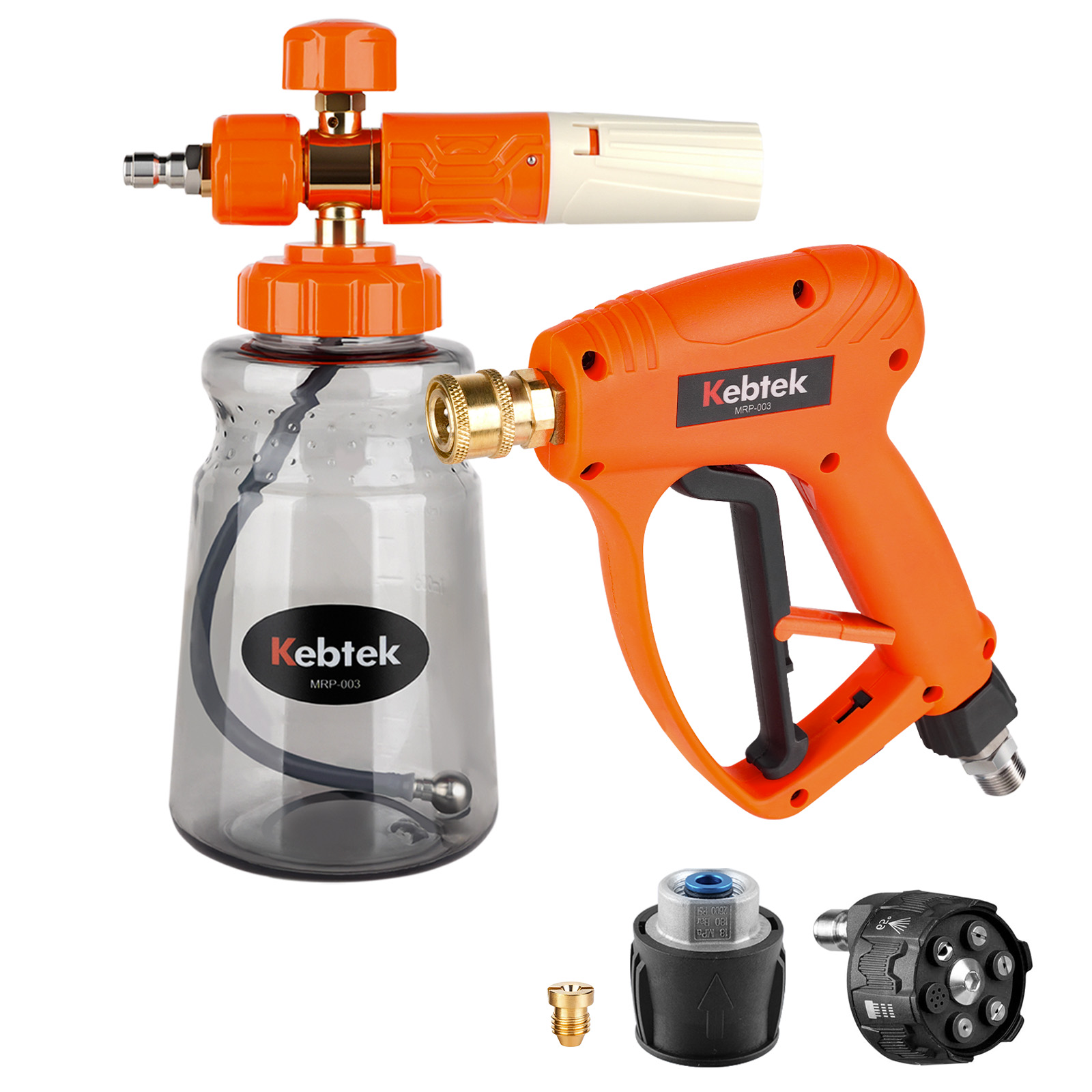 Kebtek 高圧洗浄ショートガン 6in1洗車 ケルヒャー（Karcher）K
