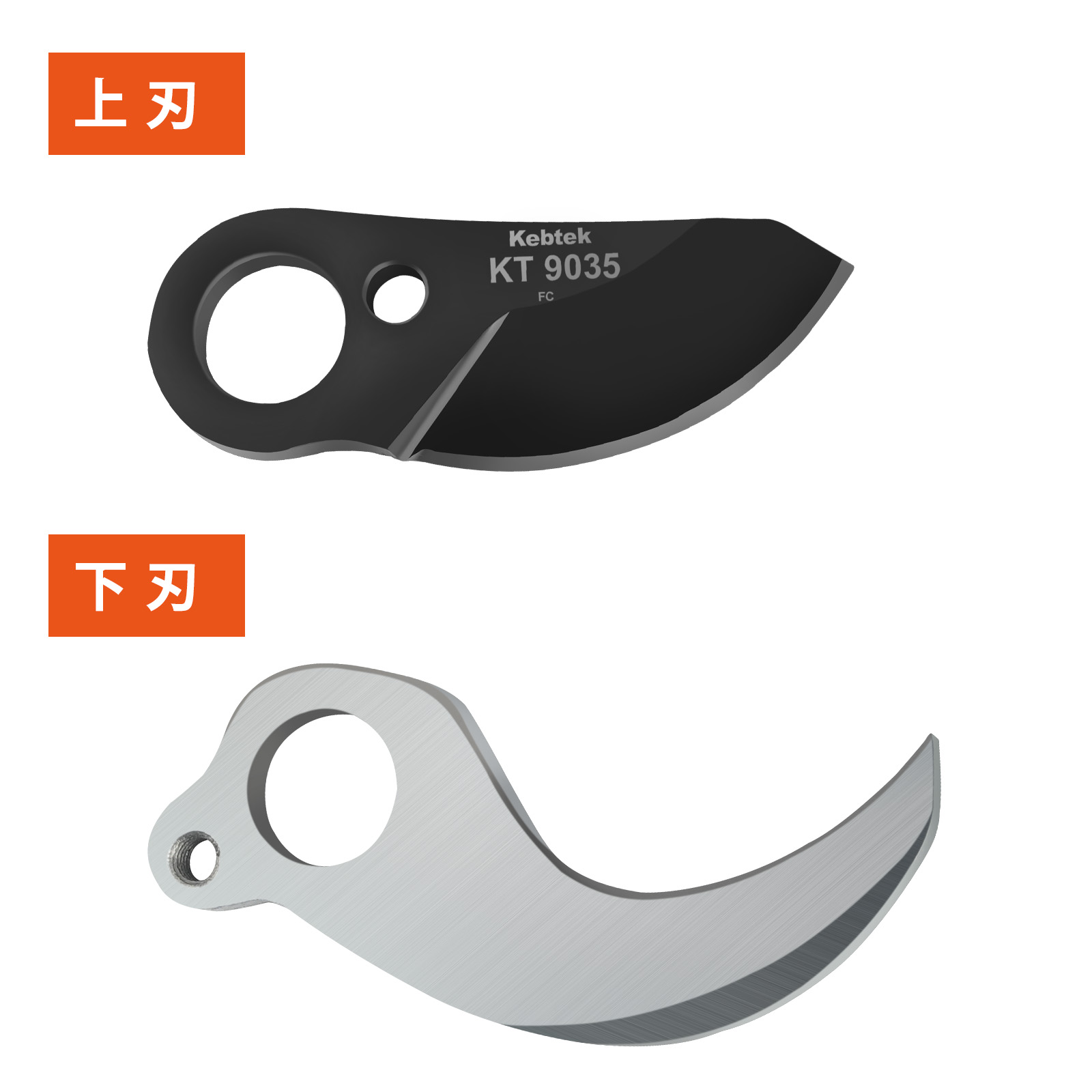 Kebtek 電動剪定鋏35mm品番KT 9035 の替え刃 