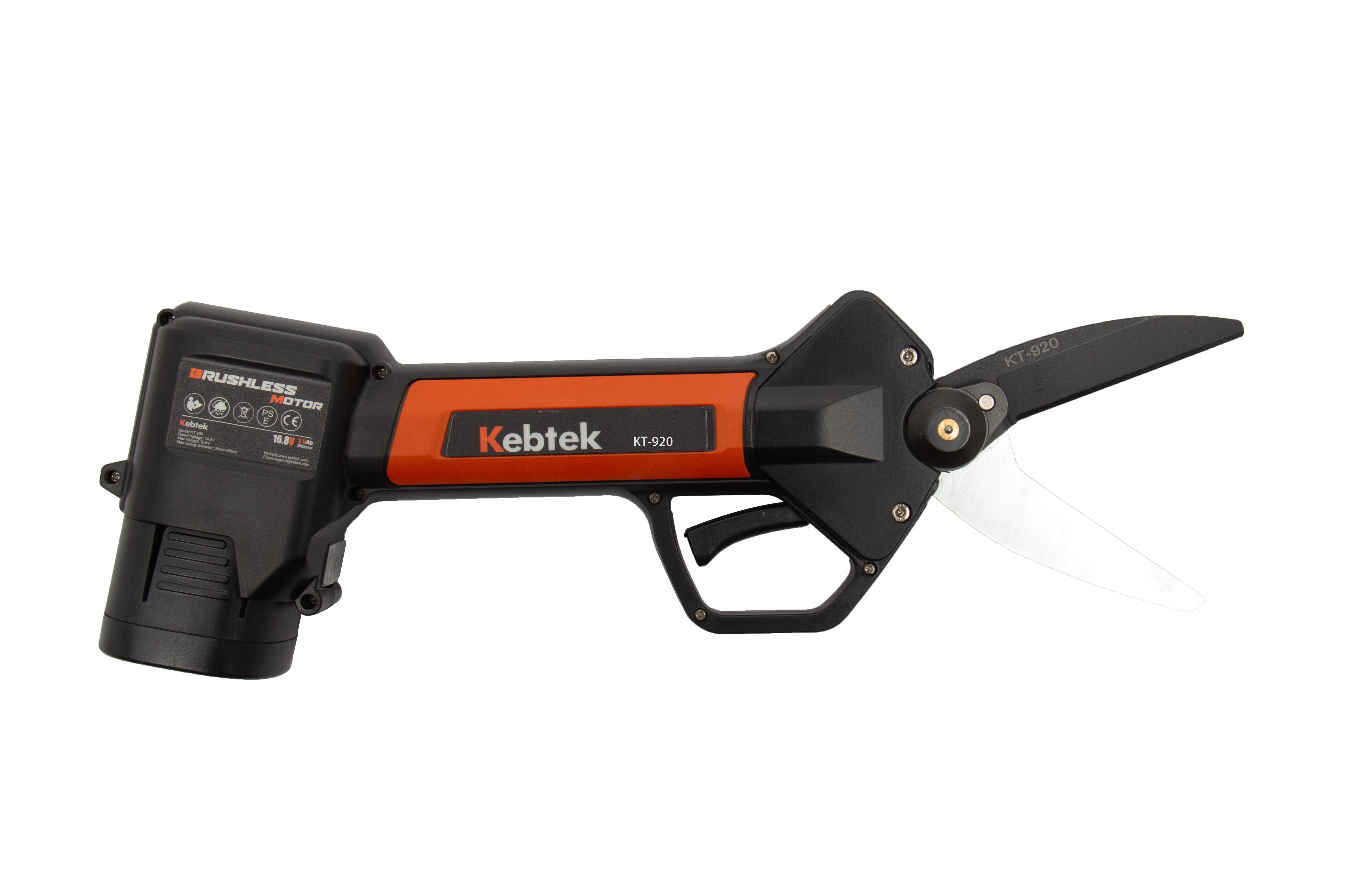 剪定ハサミ 納期は2週間】【長い刃&植物剪定向け】Kebtek 電動剪定バサミ 品番KT920
