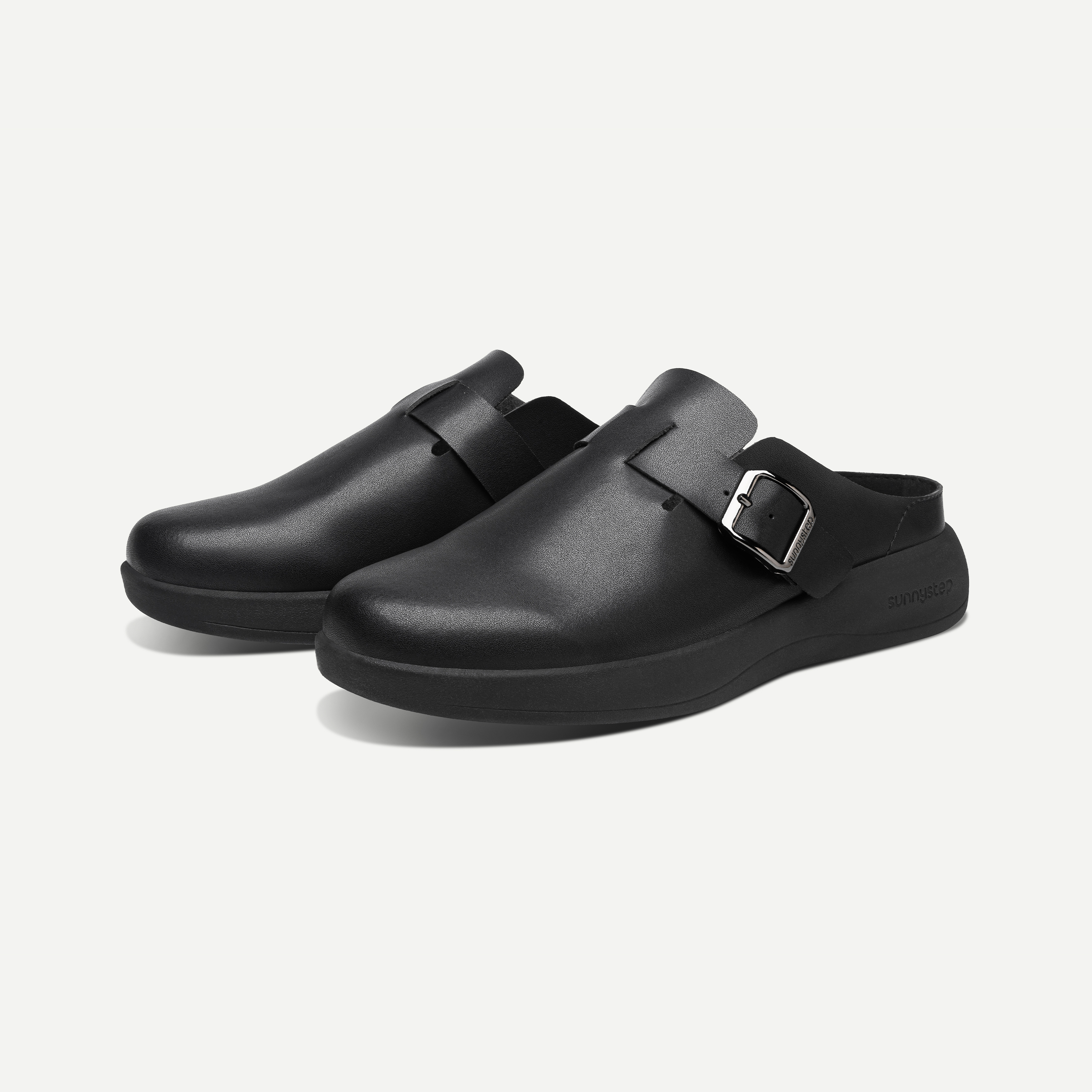Balance Buckle Mules