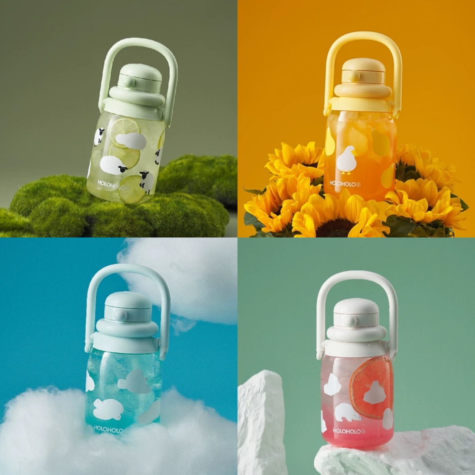 Holoholo Margaret Tritan Big Capacity Water Bottle 1000ml