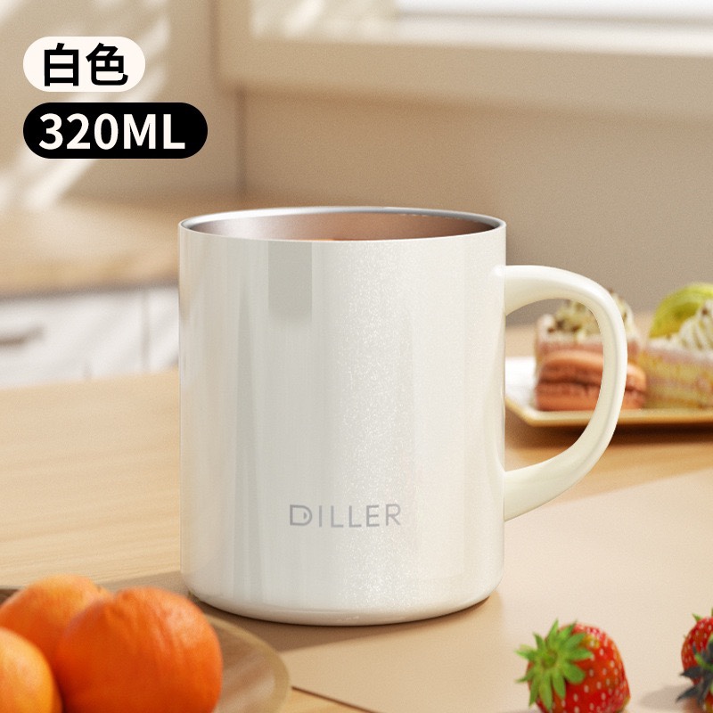 Diller Stainless Steel Vaccum Cup with Cap 320ml （D9273）