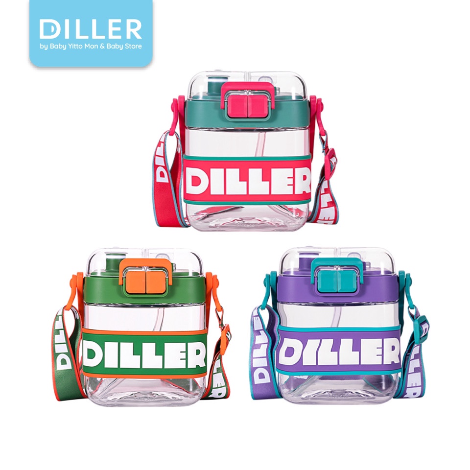 Diller Tiran Dual Use Water Bottle with Long Strap 600ml (D2419)