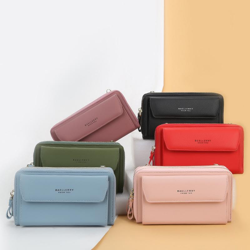 Women 12 Card Slots Large Capacity Phone Bag Crossbody Bag - dianpubaba