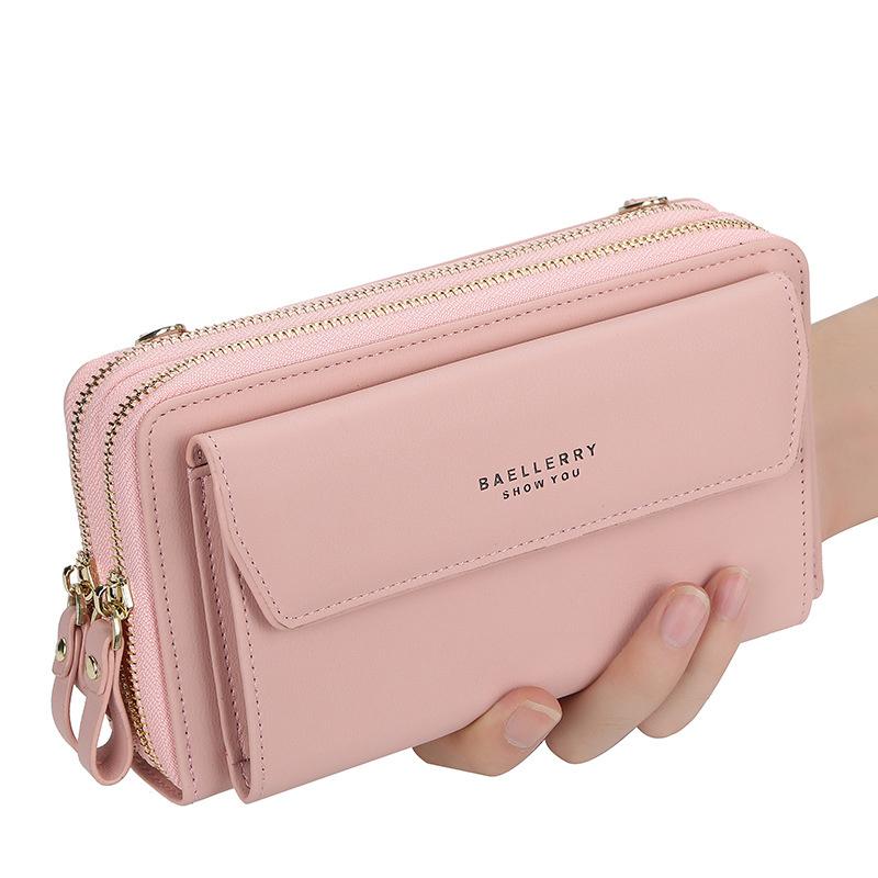 Women 12 Card Slots Large Capacity Phone Bag Crossbody Bag - dianpubaba