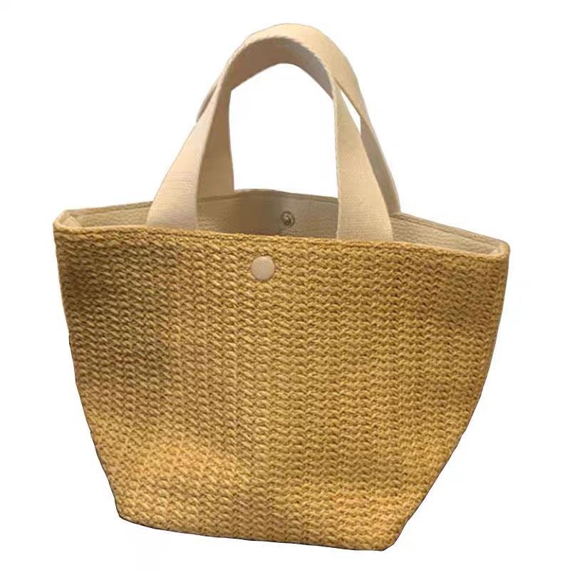 IG Seaside Summer Beach Vacation Wild Woven Retro Handbag - dianpubaba