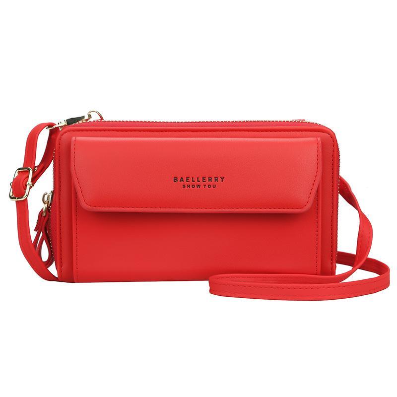 Women 12 Card Slots Large Capacity Phone Bag Crossbody Bag - dianpubaba