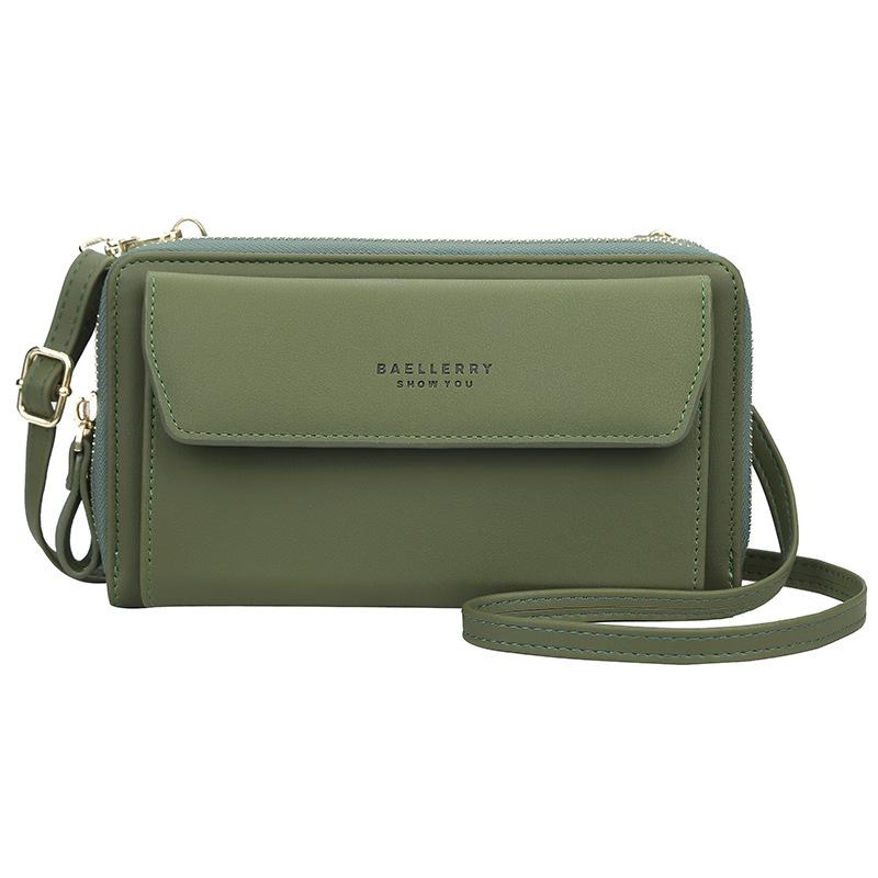 Women 12 Card Slots Large Capacity Phone Bag Crossbody Bag - dianpubaba
