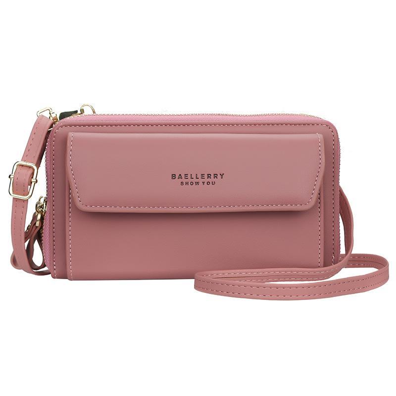 Women 12 Card Slots Large Capacity Phone Bag Crossbody Bag - dianpubaba