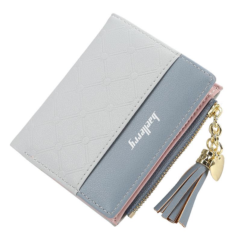 Ladies Short Stitching Color Wallet - dianpubaba