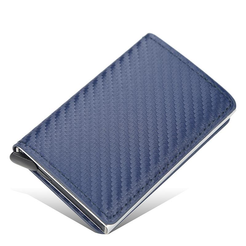 Automatic card-style solid color wallet - dianpubaba