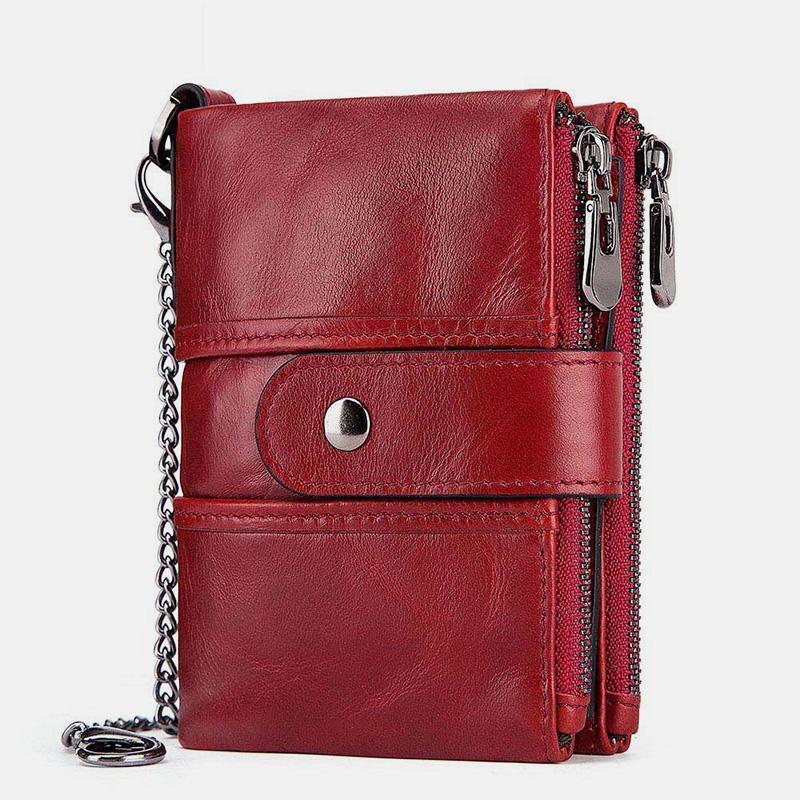 GenuineLeather Anti-theft Retro Wallet - dianpubaba