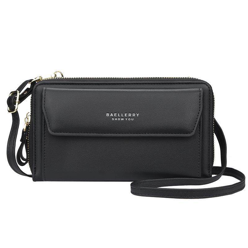 Women 12 Card Slots Large Capacity Phone Bag Crossbody Bag - dianpubaba