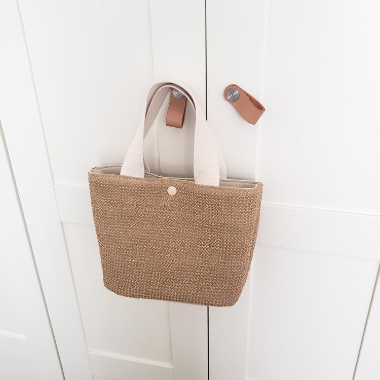 IG Seaside Summer Beach Vacation Wild Woven Retro Handbag - dianpubaba