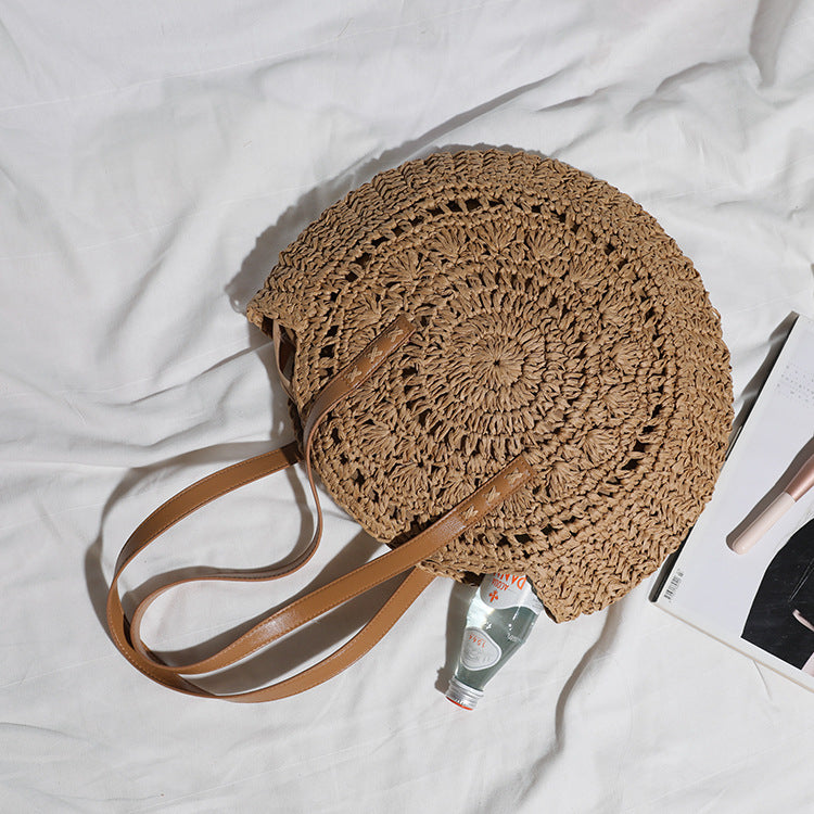 Ladies Bohemian Beach Vacation Large Capacity Shoulder Bag - dianpubaba