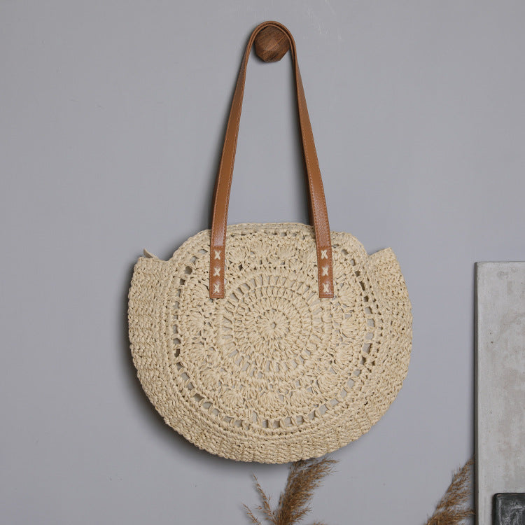 Ladies Bohemian Beach Vacation Large Capacity Shoulder Bag - dianpubaba