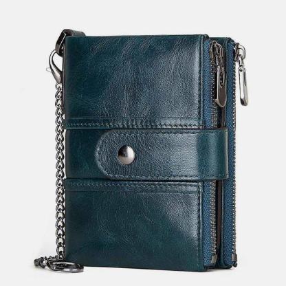 GenuineLeather Anti-theft Retro Wallet - dianpubaba