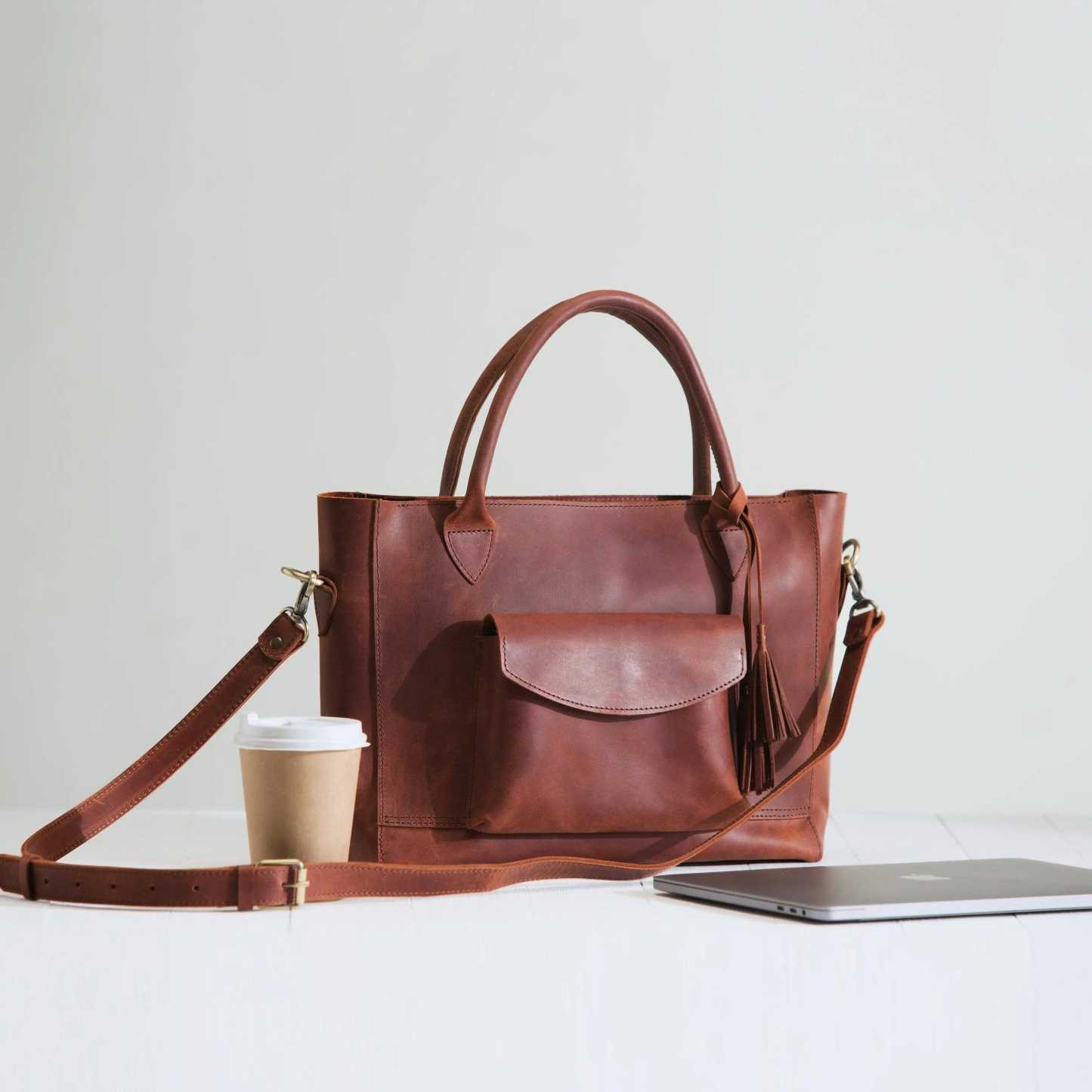 Women's Retro Handbag Oil Wax Leather Large-Capacity Luggage Bag Multifunctional Bag - dianpubaba