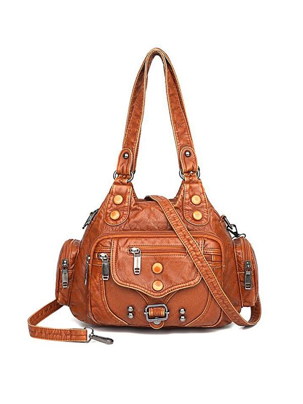 Vintage Studded Utility Baggy Bag - dianpubaba