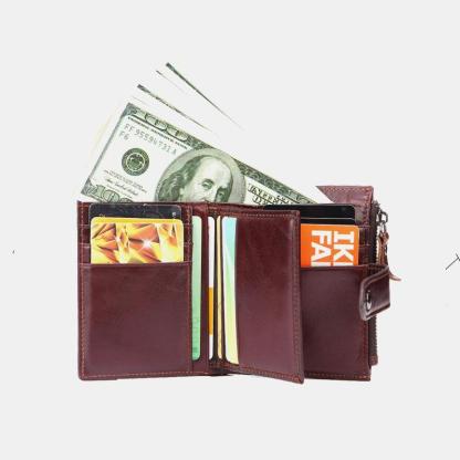 Genuine Leather Multifunctional  Wallet - dianpubaba