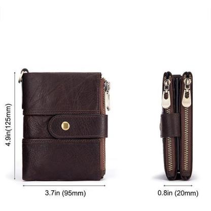 GenuineLeather Anti-theft Retro Wallet - dianpubaba