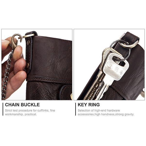 GenuineLeather Anti-theft Retro Wallet - dianpubaba