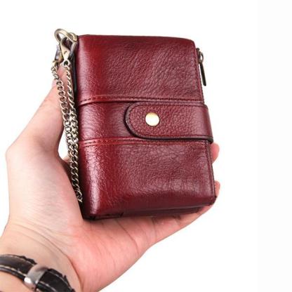 GenuineLeather Anti-theft Retro Wallet - dianpubaba
