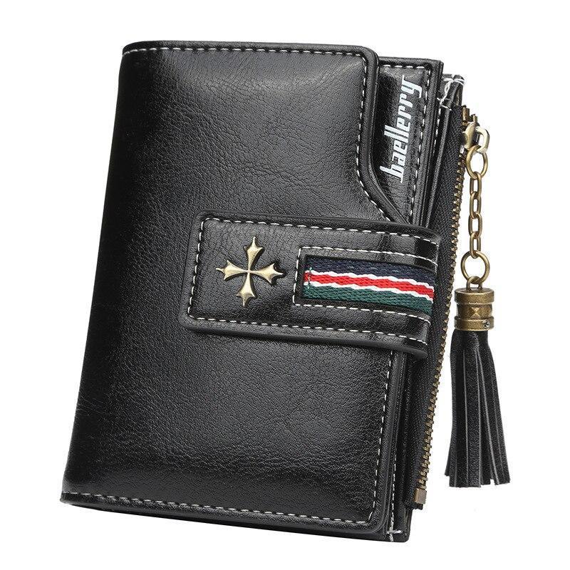 Women Oil Wax Leather Small Wallet - dianpubaba