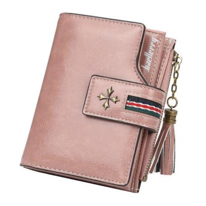 Women Oil Wax Leather Small Wallet - dianpubaba