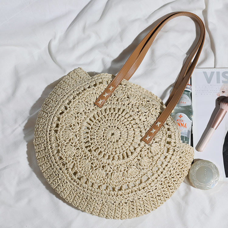 Ladies Bohemian Beach Vacation Large Capacity Shoulder Bag - dianpubaba
