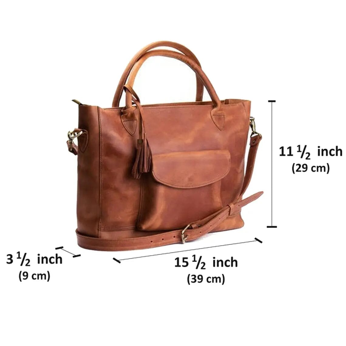 Women's Retro Handbag Oil Wax Leather Large-Capacity Luggage Bag Multifunctional Bag - dianpubaba