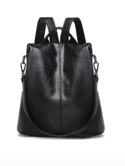 Soft Leather Anti-Theft Backpack - dianpubaba