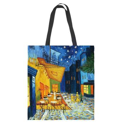 Van Gogh starry sky canvas tote bag - dianpubaba