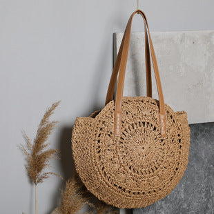 Ladies Bohemian Beach Vacation Large Capacity Shoulder Bag - dianpubaba