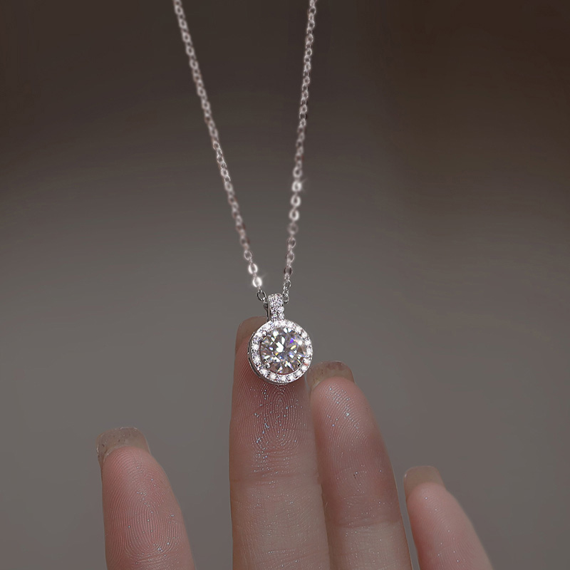 圓形克拉鑽石項鍊
