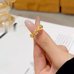 暴富招財錢幣金戒指