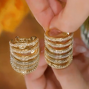 貴氣復古金輕奢耳環